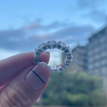 0.7 TCW Emerald & Round Cut Moissanite Bridal Wedding Band 7