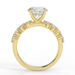 Stunning 2.0 CT Round Moissanite Engagement Ring with Pave Design 3