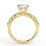 Stunning 2.0 CT Round Moissanite Engagement Ring with Pave Design 3