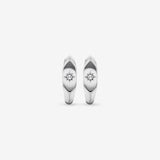 Round Cut Cubic Zirconia in 925 Sterling Silver Earrings 2