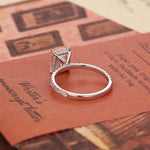 Stunning 4.0 CT Radiant Moissanite Engagement Ring with Pave Design 6