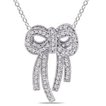 Round Cut Cubic Zirconia in 925 Sterling Silver Necklace 7