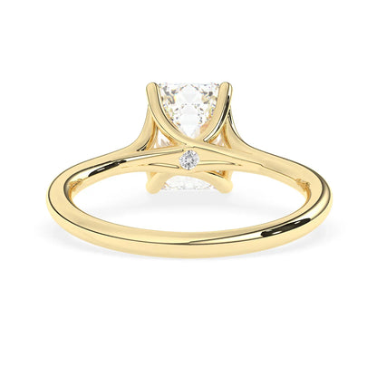 Stunning 2.0 CT Emerald Moissanite Engagement Ring with Solitaire & Split Shank Design 5