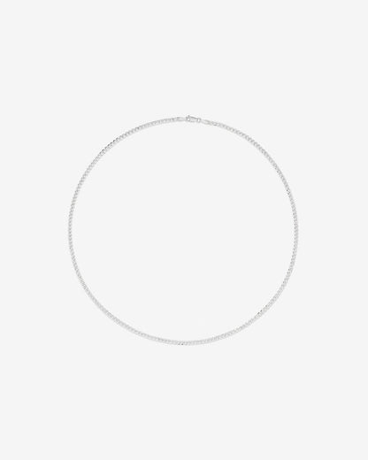 Round Cut Cubic Zirconia in 925 Sterling Silver Necklace 3