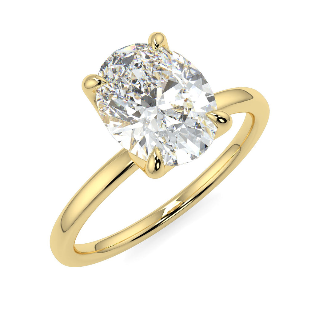 Stunning 2.11 CT Oval Moissanite Engagement Ring with Solitaire Design 1
