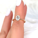 Stunning 1.5 CT Oval Moissanite Engagement Ring with Hidden Halo Design 7
