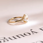 Stunning 1.0 - 2.0 CT Oval Moissanite Engagement Ring with Cluster Design 9