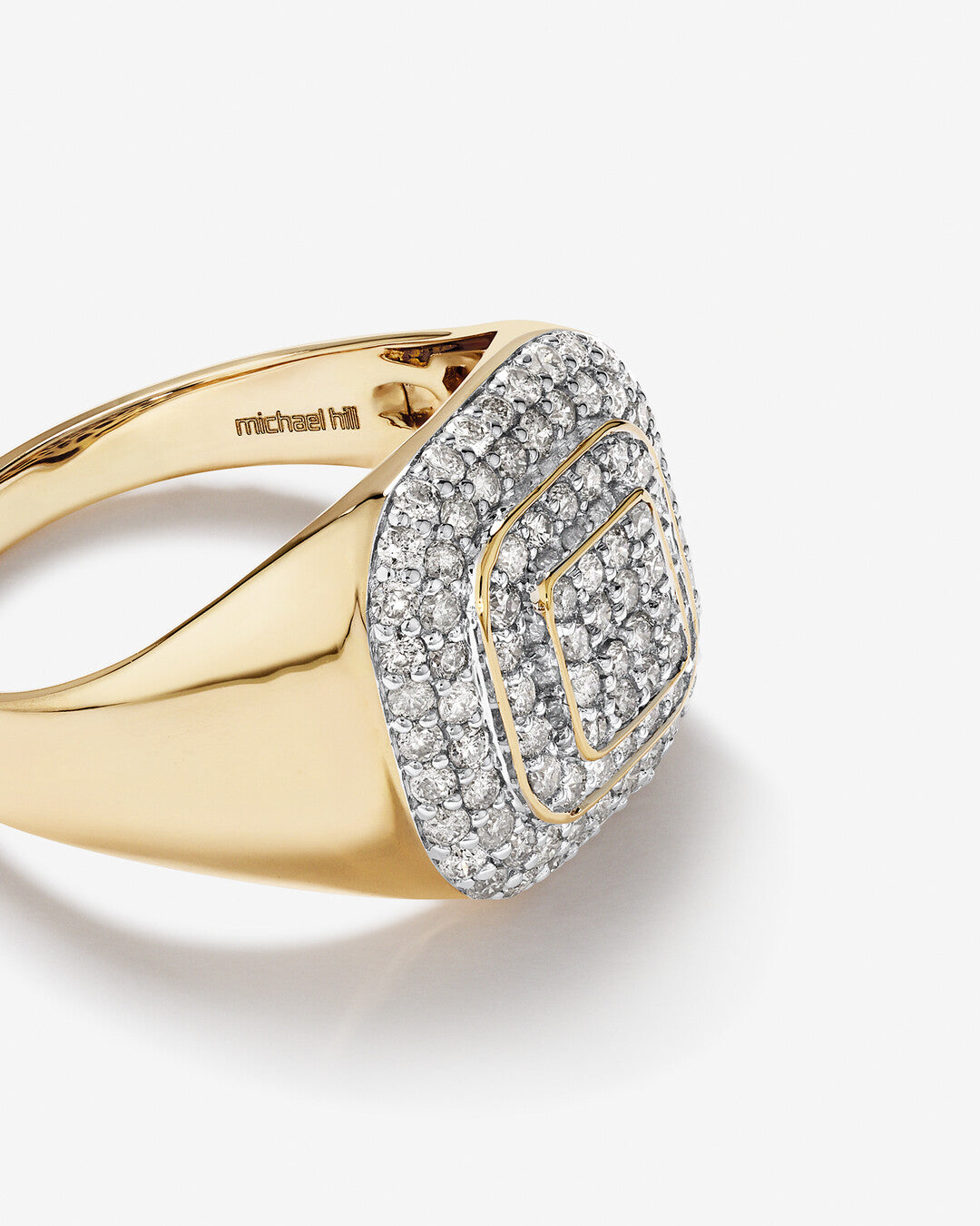 1.0 TCW Round Moissanite Men's Wedding Band in Solid Gold 6
