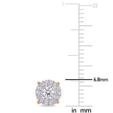 Round Cut Cubic Zirconia in 925 Sterling Silver Earrings 5