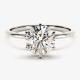 Stunning 1.0-2.0 CT Round Moissanite Engagement Ring with Solitaire Design 3