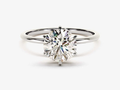 Stunning 1.0-2.0 CT Round Moissanite Engagement Ring with Solitaire Design 3