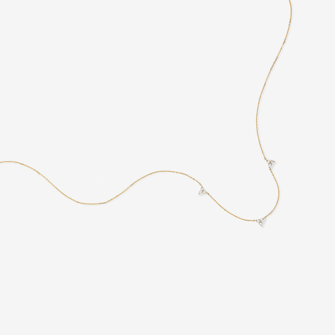 Round Cut Cubic Zirconia in 925 Sterling Silver Necklace 2