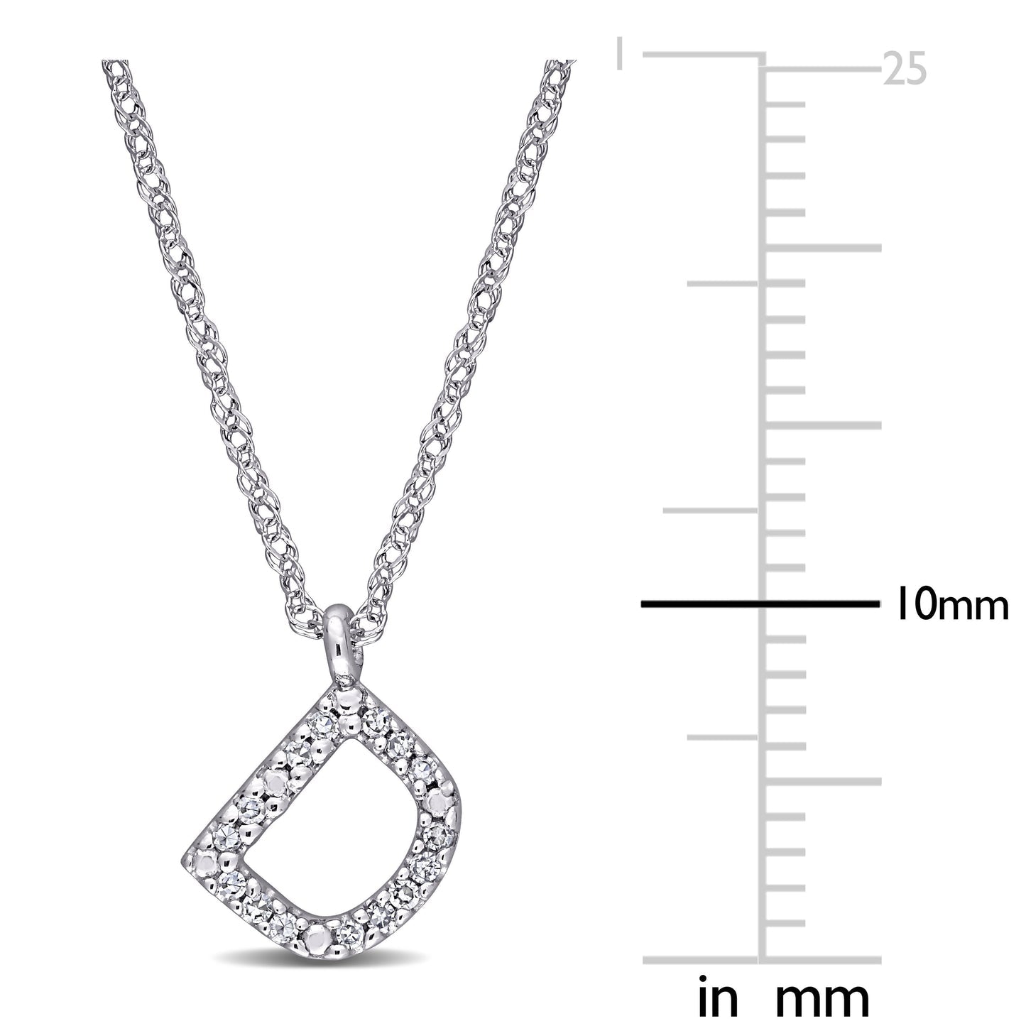 Round Cut Cubic Zirconia in 925 Sterling Silver Necklace 5