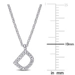 Round Cut Cubic Zirconia in 925 Sterling Silver Necklace 5