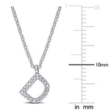 Round Cut Cubic Zirconia in 925 Sterling Silver Necklace 5