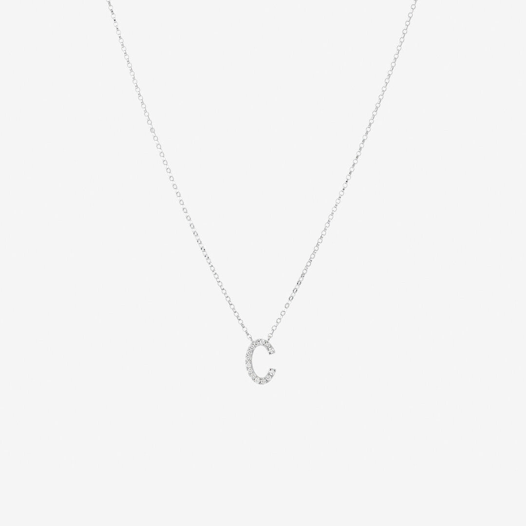 Round Cut Cubic Zirconia in 925 Sterling Silver Necklace 1