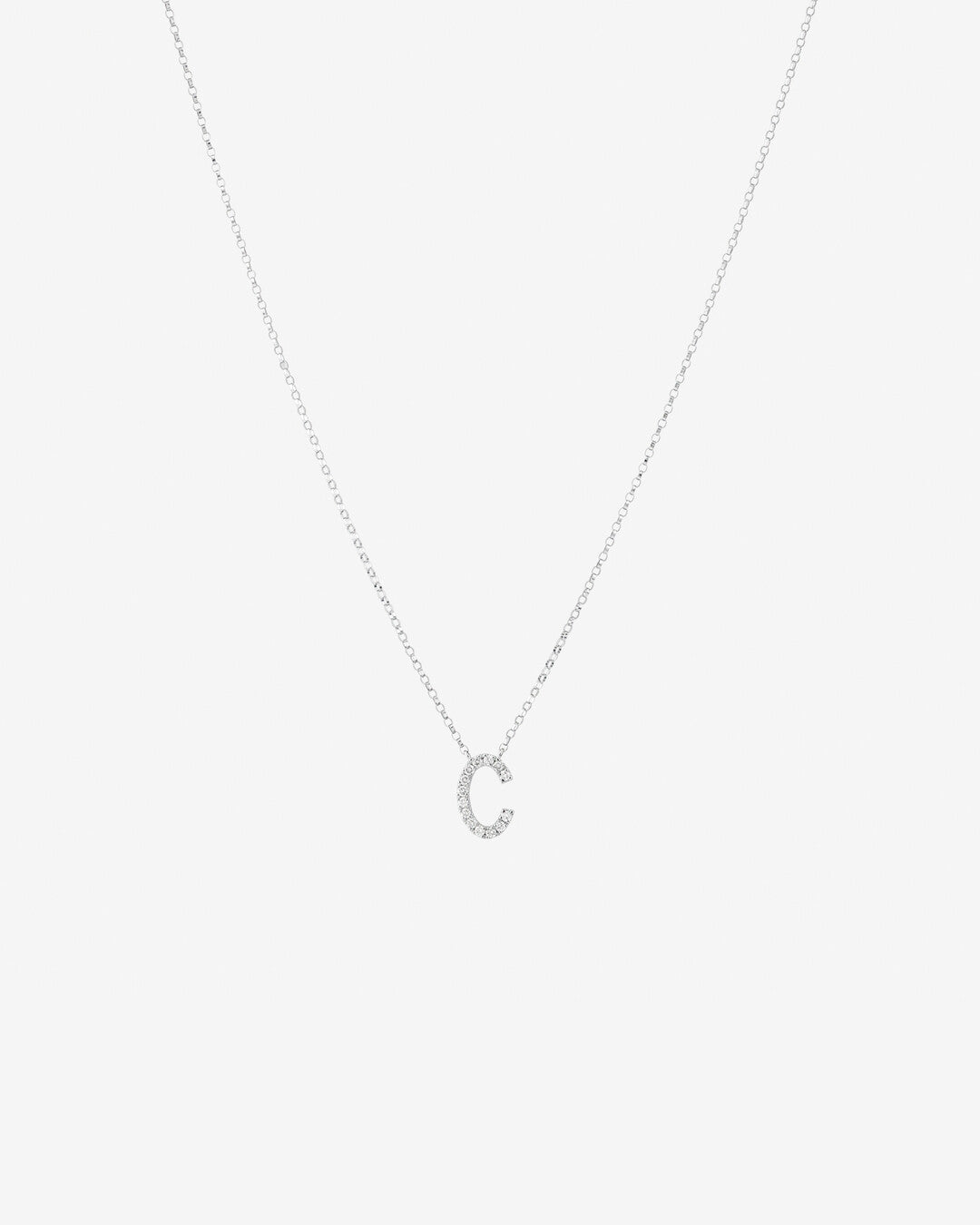 Round Cut Cubic Zirconia in 925 Sterling Silver Necklace 1