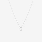 Round Cut Cubic Zirconia in 925 Sterling Silver Necklace 1