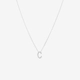 Round Cut Cubic Zirconia in 925 Sterling Silver Necklace 1