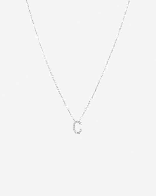 Round Cut Cubic Zirconia in 925 Sterling Silver Necklace 1