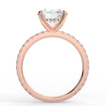 Stunning 2.0 CT Round Moissanite Engagement Ring with Hidden Halo & Pave Design 9