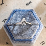 Stunning 2.0 CT Pear Moissanite Engagement Ring with Solitaire Design 9