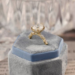 Stunning 2.5 CT Oval Moissanite Engagement Ring with Pave Design 7