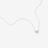 Round Cut Cubic Zirconia in 925 Sterling Silver Necklace 2