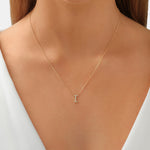 Round Cut Cubic Zirconia in 925 Sterling Silver Necklace 4