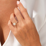 Stunning 1.0-2.0 CT Cushion Moissanite Engagement Ring with Halo & Pave Design 9
