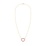 0.6 TCW Round Ruby Lab Made Diamond-July Birthstone Necklace 5