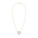 0.6 TCW Round Ruby Lab Made Diamond-July Birthstone Necklace 5