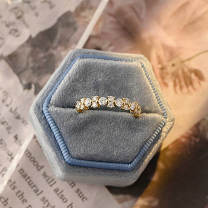 0.2 TCW Round Cut Moissanite Bridal Wedding Band 9