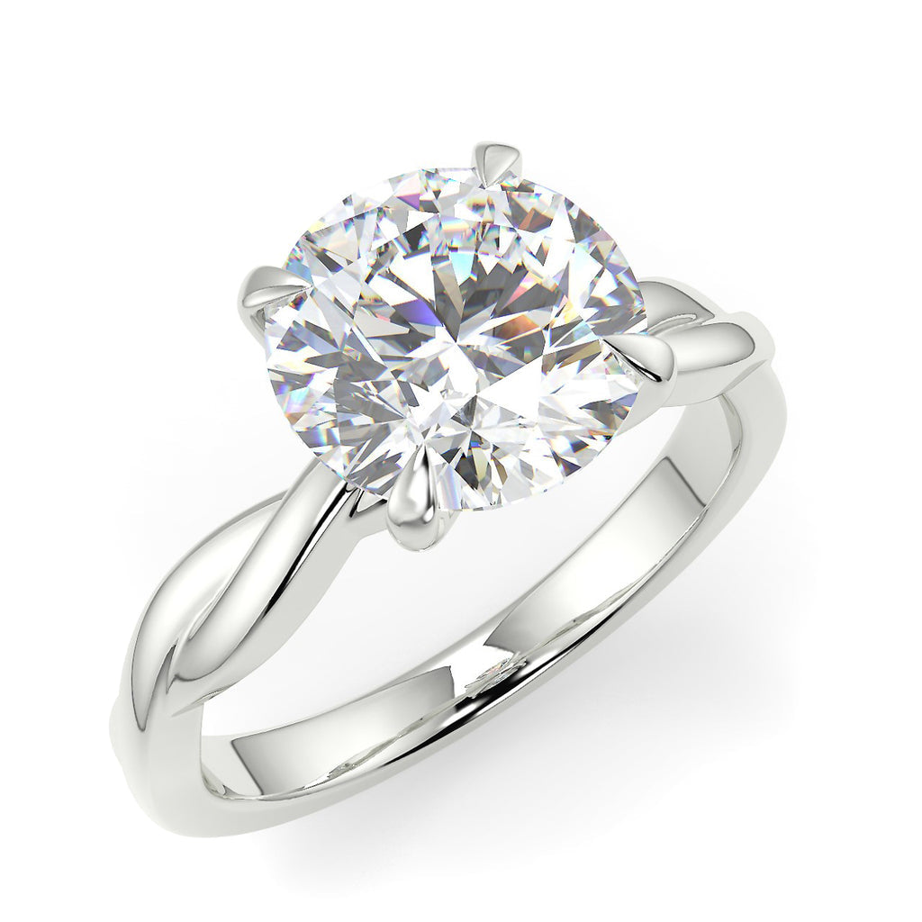 Stunning 2.0 CT Round Moissanite Engagement Ring with Solitaire Design 5