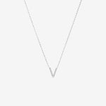 Round Cut Cubic Zirconia in 925 Sterling Silver Necklace 1