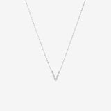 Round Cut Cubic Zirconia in 925 Sterling Silver Necklace 1