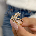 Stunning 0.71 CT Round & Pear Moissanite Stones Lifestyle Wedding Bands 6