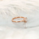 Stunning 0.75 CT Round Moissanite Engagement Ring With Bezel Design 4