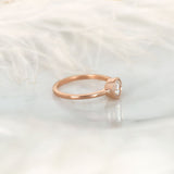Stunning 0.75 CT Round Moissanite Engagement Ring With Bezel Design 4
