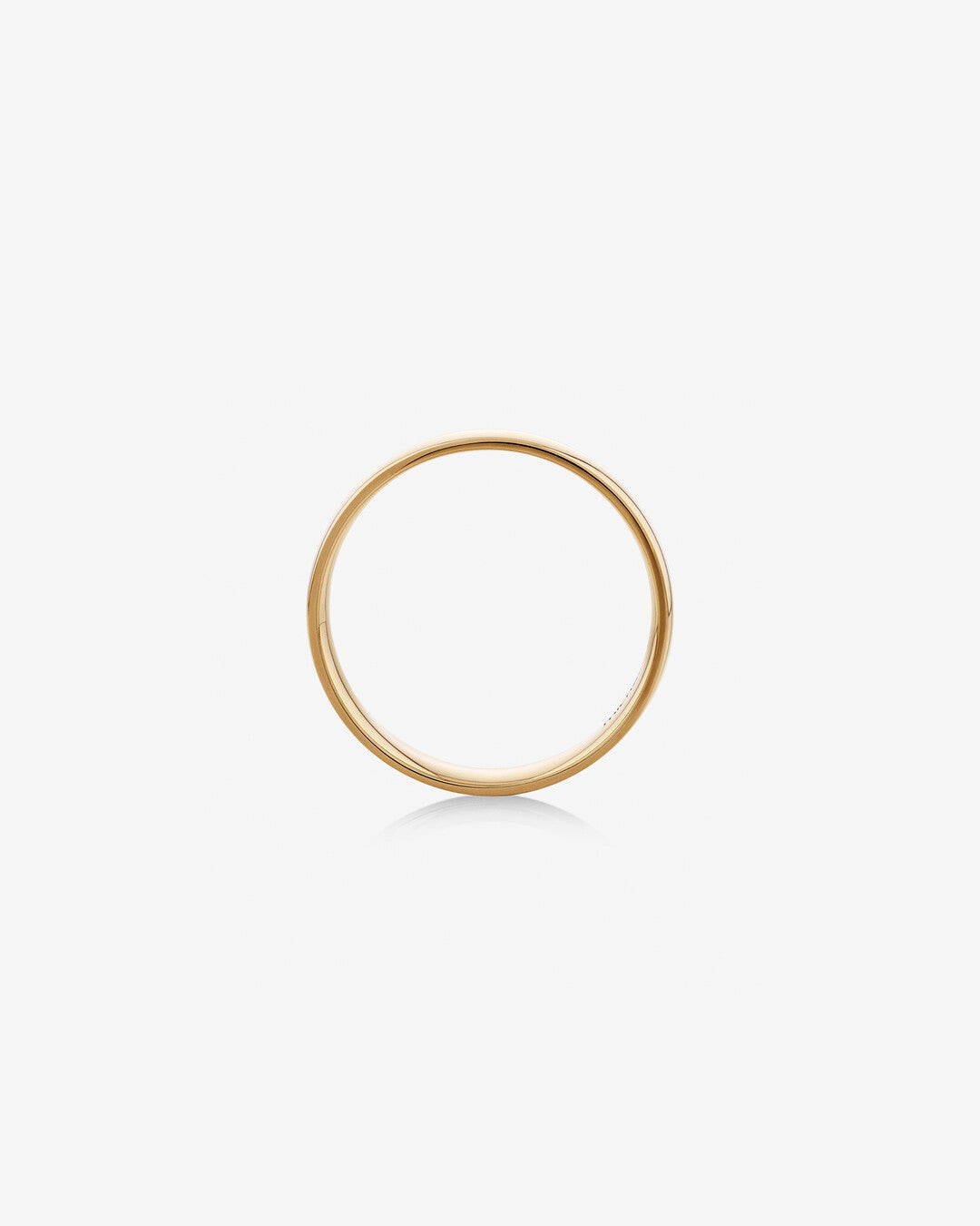 Classic Curved  Men's Wedding Band in Solid Gold 2