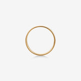 Classic Curved  Men's Wedding Band in Solid Gold 2