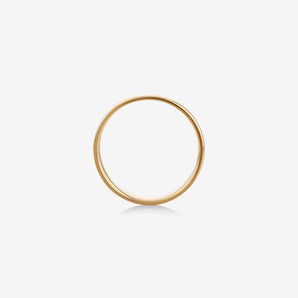 Classic Curved  Men's Wedding Band in Solid Gold