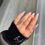 Stunning 3.0 CT Cushion Moissanite Engagement Ring with Hidden Halo & Pave Design 8