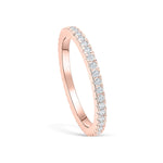 Stunning 0.4 TCW Round Moissanite Stone In Full Eternity Wedding Band 2