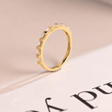 Stunning 0.2 TCW Baguette Moissanite Stones Half Eternity Wedding Bands 7