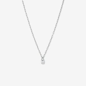 Round Cut Cubic Zirconia in 925 Sterling Silver Necklace