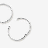 Round Cut Cubic Zirconia in 925 Sterling Silver Earrings 4
