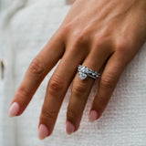 Round Cut Solitaire Style Cubic Zirconia in 925 Sterling Silver Ring 5