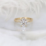 Stunning 2 CT Oval Moissanite Engagement Ring with Twisted Pave Design 2