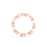 Stunning 0.2 TCW Round Moissanite Stones Vintage Style Wedding Bands 3